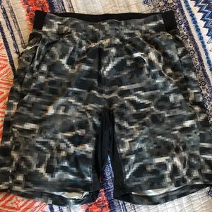 Grey Digital Lululemon shorts